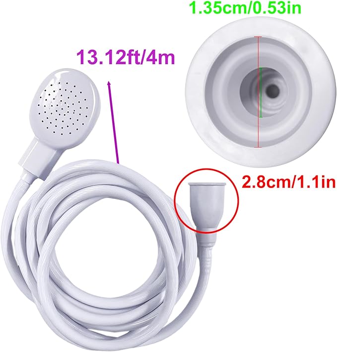 13.12ft/4m Sink Spray Hose,Shampoo Sprayer Hose Handheld Portable Sink Hose Spraye Strainers for Bathing Baby,Pets Shower,Rinsing Vegetables,Washing Hair