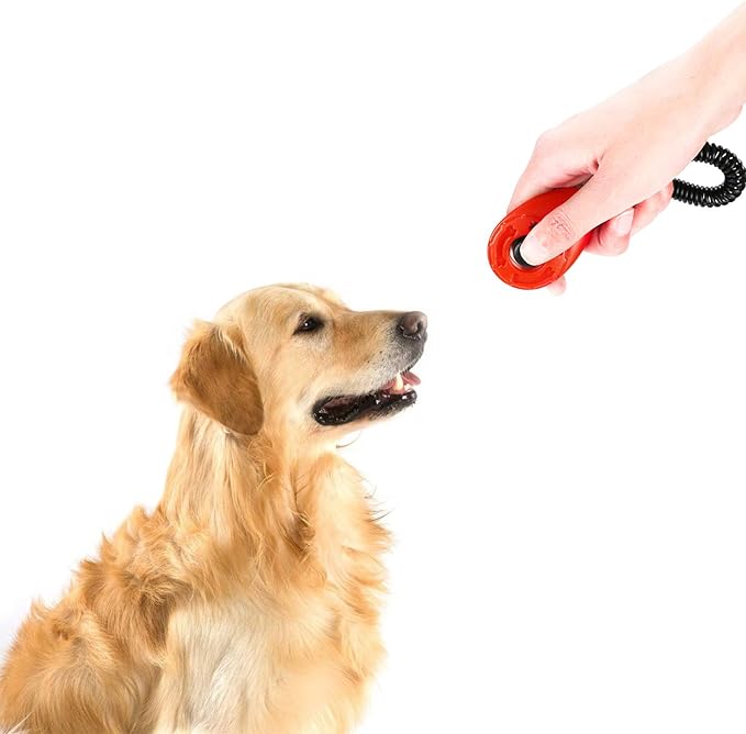 Pet Training Clicker with Wrist Strap Dog Training Clicker Set Clicker Training Tools for Dog, Cat, Bird, Horse, etc (4 Color)