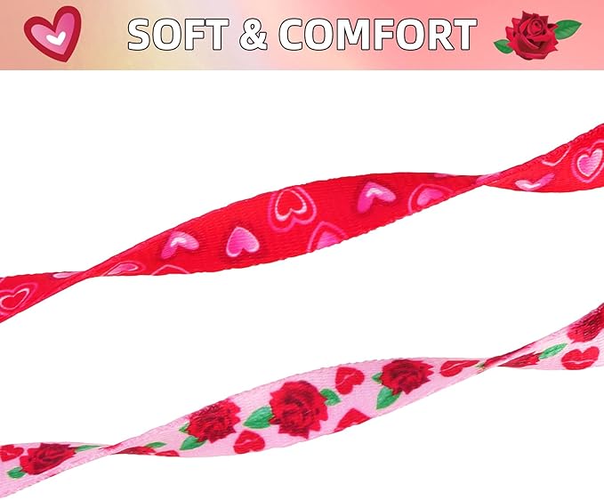 PUPTECK Cat Collar Breakaway with Bells, Kitten Collar Outfit Adjustable for Girl Boy Small Pet Puppy Bunny, Cute Costume Accessory with Safety Release Buckle (Valentines)