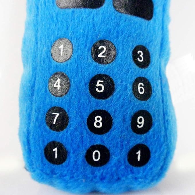 GANPUB Pink Pet Dog Puppy Funny Cellphone Shape Plush Doll Playing Training Chew Squeaky Toy - Toughs Plush Fluffy Toy for Awesome Pet for Puppy Small Medium Dog Pets,Automatic Ball Launchers