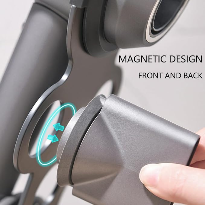 Hair Dryer Stand Holder,Hair Styler Storage Rack for Dyson Supersonic,Desk Heavy Alloy Steel Bracket,Power Plug Cable and Nozzle Attachments Organizer For Bathrooms,Salons,or Bedroom
