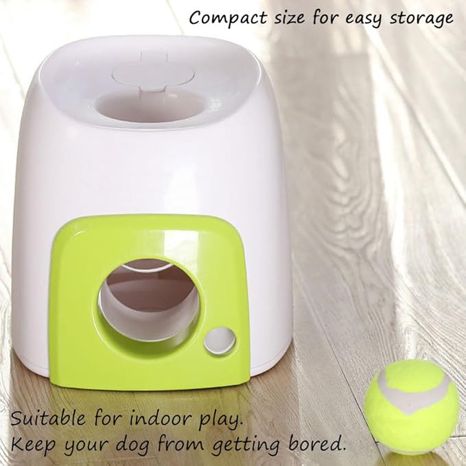 Dog Tennis Ball Treat Toy, Interactive Food Reward Ball for Dogs, Non-Toxic Self-Play Chew Toy for Boredom Relief, Teething & Mental Enrichment
