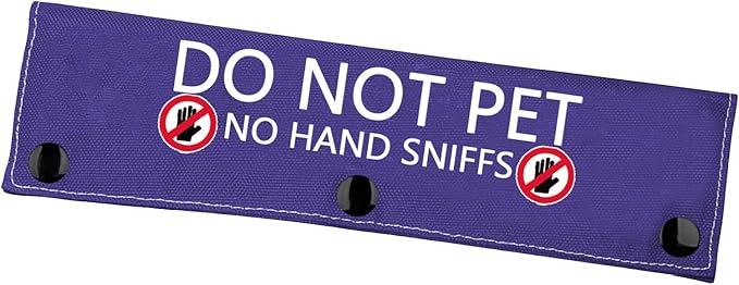 Working Dog Do Not Pet Leash Sleeve Working Dog Leash Wrap Social Distancing Dog Patch (NO Hand Sniffs)