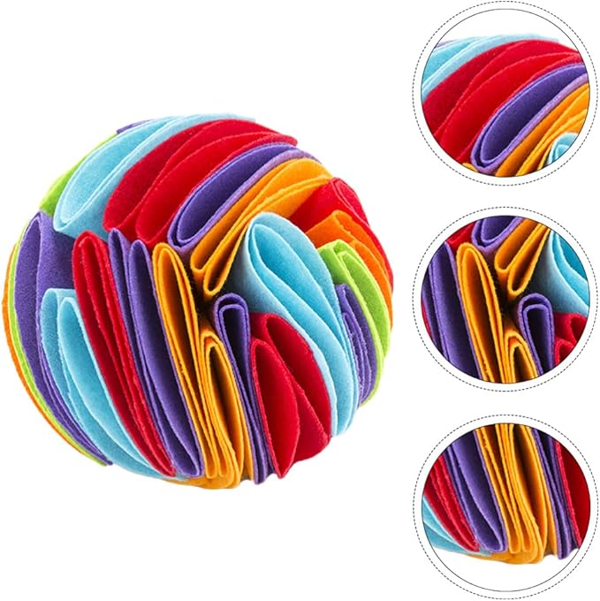 Dog Puzzle Toys Pet Snuffle Mat Dog Slow Feeding Mat Puppy Sniffing Pad Nose Work Blanket Training Feeding Foraging Skill for Small Medium and Large 4 Balls