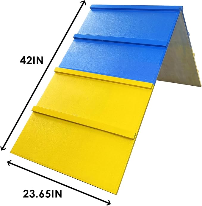 Tongmo Dogs Agility A-Frame: Premium Dog Agility Equipment for Backyard, Playground, and Park Settings - Non-Slip Dog Agility Equipment - Enhance Your Dog's Agility Course Experience