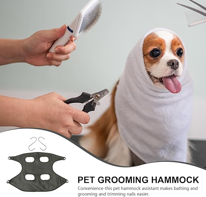 1Pc Upgrade Pet Grooming Hammock Lightweight Durable Safe Comfortable for Dog Cat Easy Nail Trimming Bathing Grooming