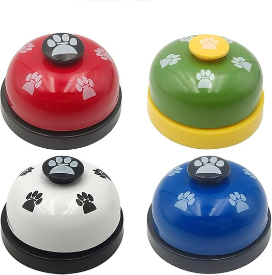 4 Pack Dog Buttons Recordable Answer Buzzers Button Answer Buzzers Game, Dog Speech Training Buttons Talking Sound Buttons for Dogs Toy Game