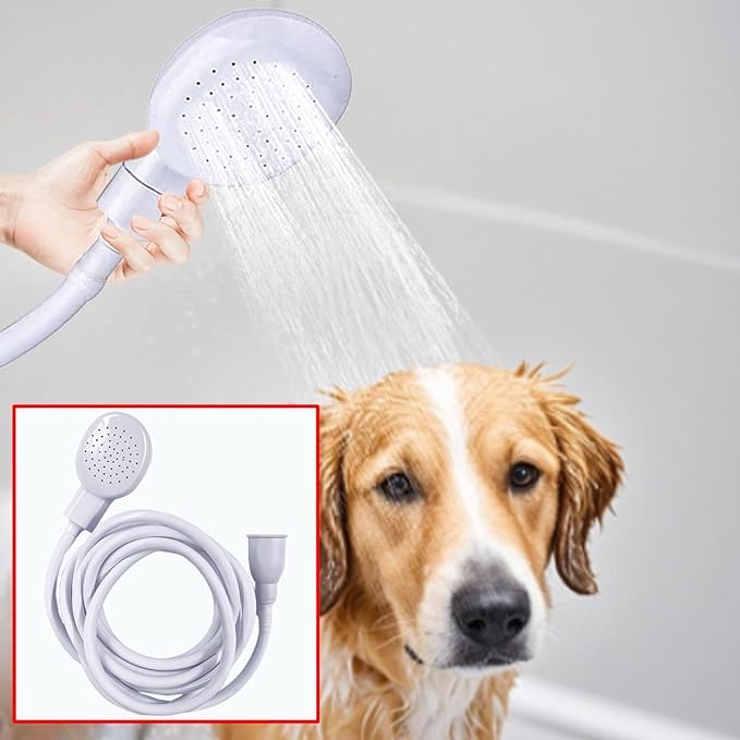 13.12ft/4m Sink Spray Hose, Portable Shampoo Sprayer, Handheld Sink Spray Shower Head Spray Hose for Bathing Baby, Pets, Washing Hair, Rinsing Vegetables, Utility Sink