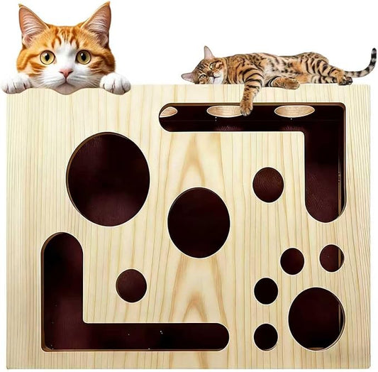 2026 New Cat Scratch Puzzle Enrichment Box, Cat Nail File Box with Sandpaper Inside, Toy Gift for a Cats that Hates Having Its Nails Trimmed, Stress-Free Alternative to Trimming Nails