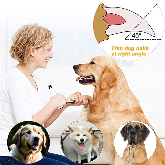 for Casfuy Dog Nail Grinder - Replacement Wheels Head Tips for Casfuy, LuckyTail, Casifor, YABIFE - Fit for Large Medium Dog with Thick, Tough Nails，3pcs
