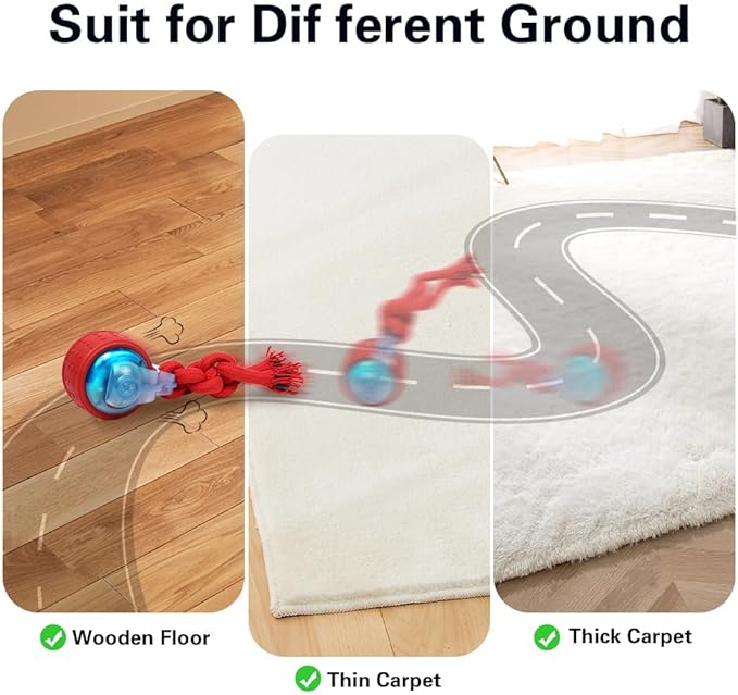 Interactive Dogs Ball Dog Toys with Super High-Speed Rechargeable Dog Toy Ball for Puppies