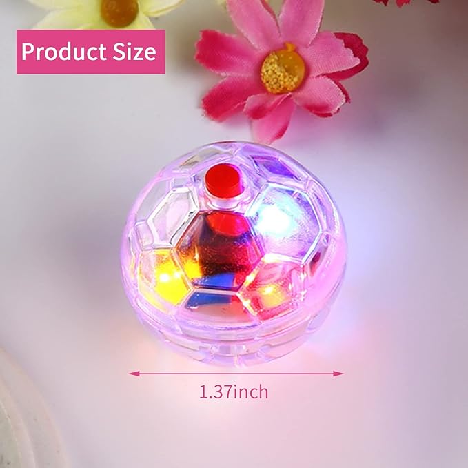 6 Pack Ghost Hunting Cat Ball Toys Motion Light Up Cat Balls LED Light Ball Dog Interactive Toys for Dog Activity, Exercise, Interaction