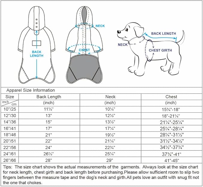 Blueberry Pet 10" Waterproof Dog Softshell Jacket, Hooded Raincoat and Windbreaker with Leash & Harness Hole, Pink, Outdoor Rain Gear for Dogs