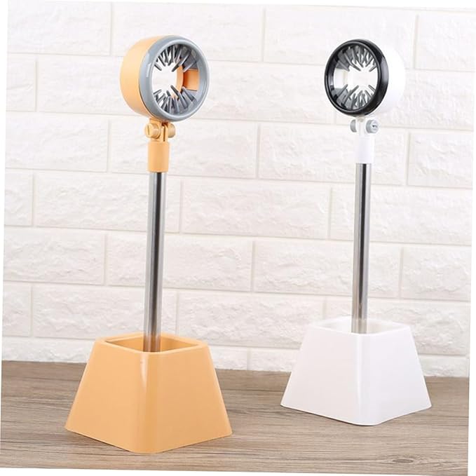 Mikikit Pet Hair Dryer Stand with Rotation and Material Hands Hair Dryer Holder for Easy Pet Drying White Color with Carton Packaging