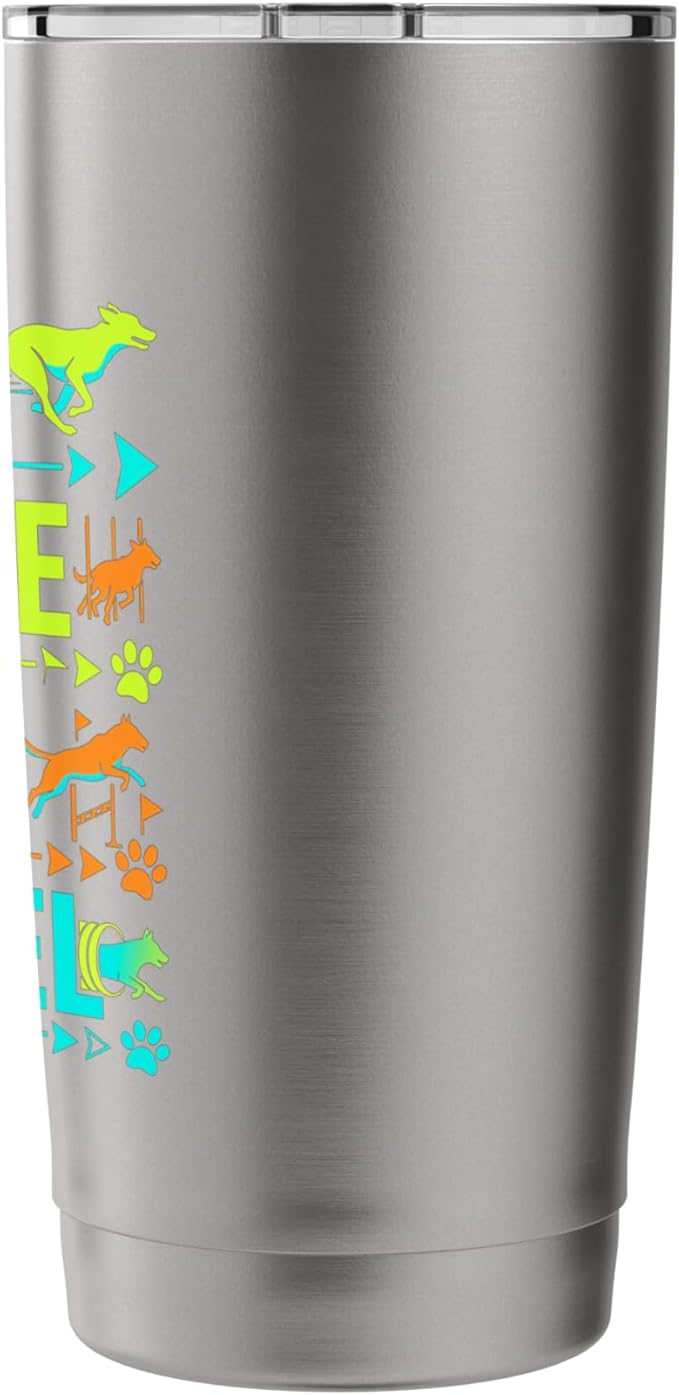 Run Weave Jump Tunnel Dog Agility Stainless Steel Insulated Tumbler