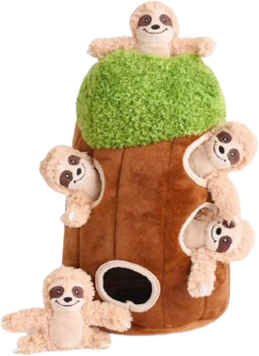 6Pcs/Set Interactive Squeaky Hide & Seek Activity Plush Soft Dog Toy Stuffing Burrow Optional Animal Plush Christmas Dog Toys for Christmas