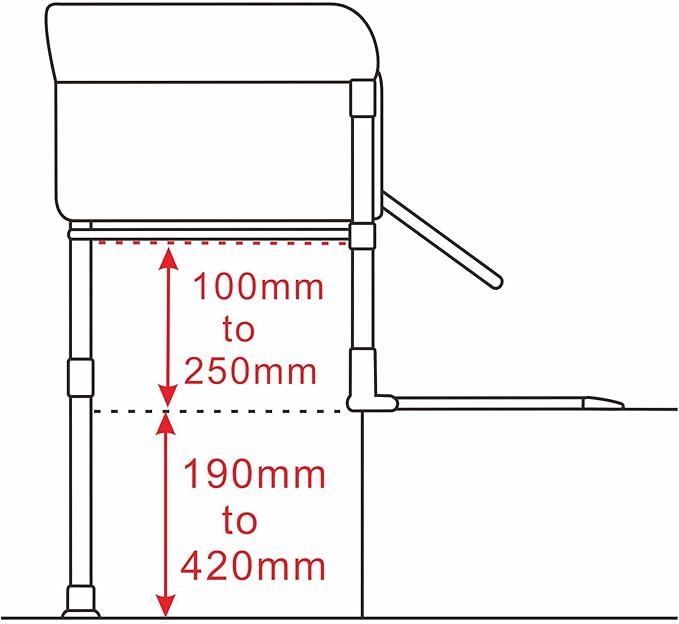 Englacha Close2Me Elevated Pet Bed - Bedside Mattress for Cats and Small Dogs - Comfortable, Cozy Design with Tool-Free Installation - Foldable for Easy Transport, Carry Bag Included