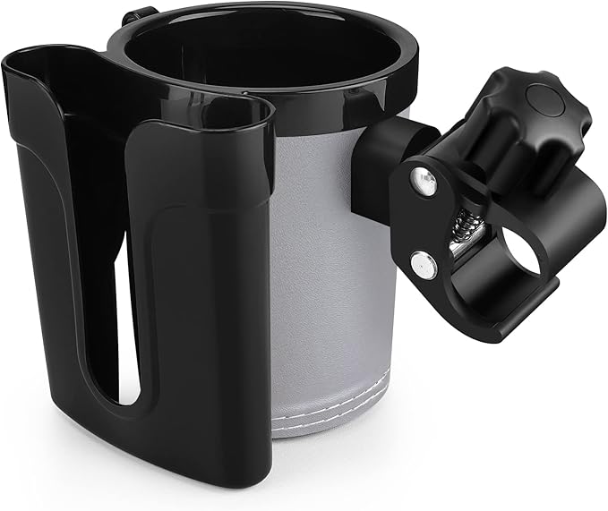 Accmor Stroller Cup Holder with Phone Keys Holder, 3-in-1 Universal Cup Holder, Drinks Bottle Holder for Stroller, Bike, Wheelchair, Walker, Scooter