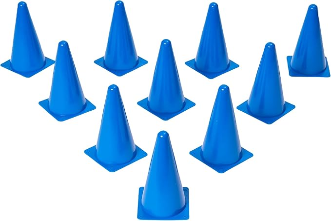 Better Sporting Dogs Pack of 10 Durable Numbered Cones for Dog Agility and Sport Training | Build Out Your Dog Agility Course with Cones