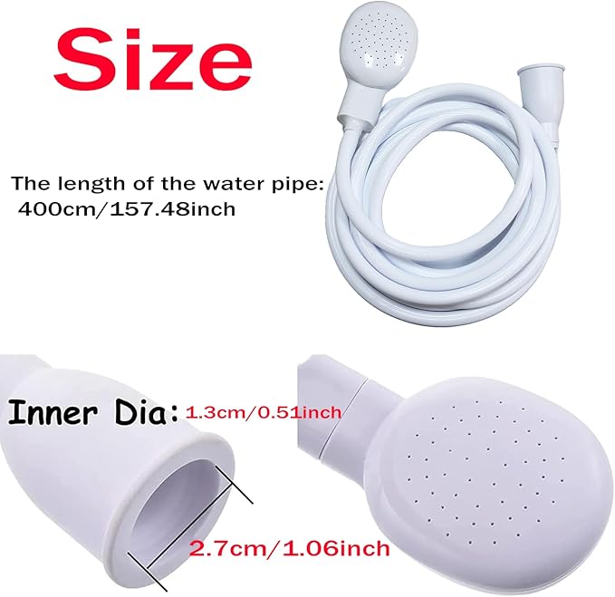 4m/13.12ft Portable Sink Hose Faucet Sprayer Sink Spray Rubber Hose Shampoo Sprayer Handheld Faucet Shower for Pets, Bathing Baby, Washing Hair, Rinsing Vegetables