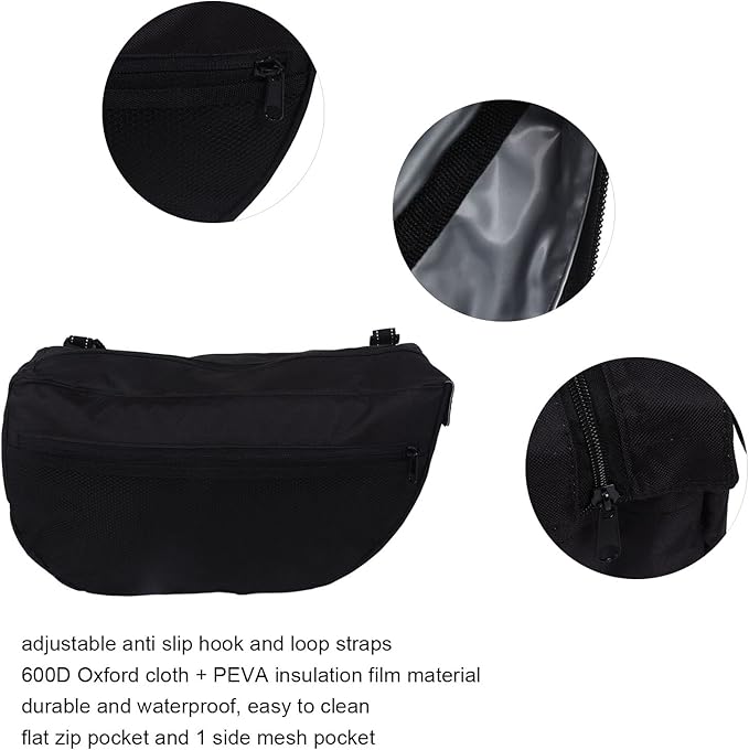 DUSC Baby Stroller Bag Easy Side Sling Stroller Saddle Bag Multipurpose with Pocket for Travel
