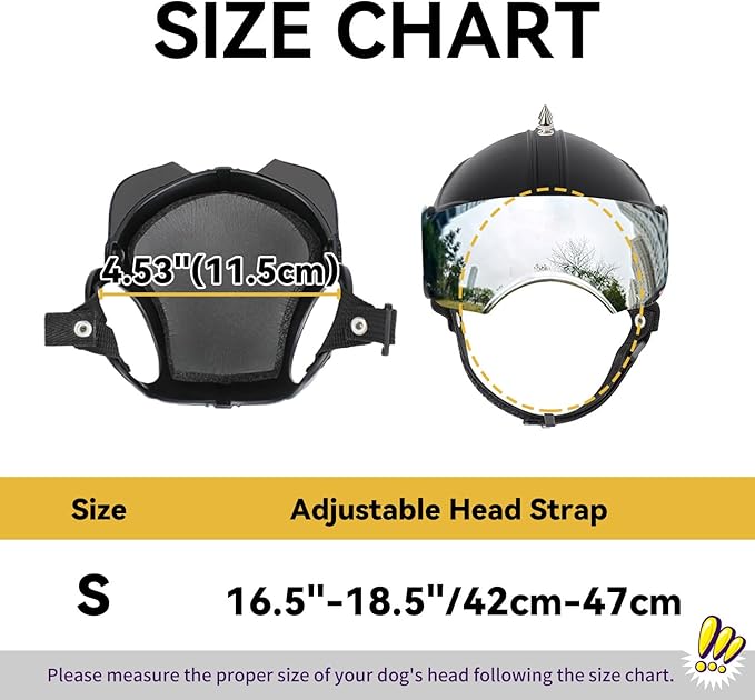 Small Dog Helmet, Pet Motorcycle Helmet with Ear Holes, Adjustable Pet Safety Hat with Flip-Up Silver Visor, Small-Medium Puppy Heads Protection, Spiked