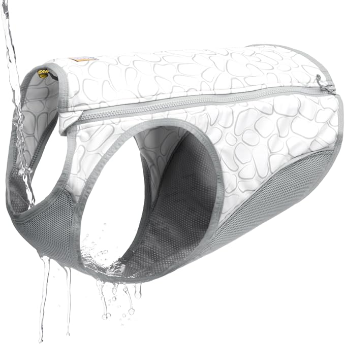 Ruffwear, Swamp Cooler Zip Dog Vest, Evaporative Cooling for Hot Weather, Graphite Gray, X-Large