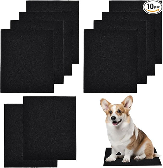 10pcs Dog Nail Scratch Board Sandpaper Replacement 11 * 9 Inch, Sandpaper Scratch Pad Self-Adhesive Sand Paper Scratcher Trim, Nail Care, File Scratch Board for Dog Cat Claw Care
