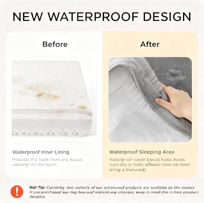 Orthopedic Dog Bed for Medium Dogs- Memory Foam Pet Bed with Cooling Support, Calming Washable Dog Bed with Soft Bolster, Removable Machine Washable Cover, Non-Slip Bottom with My Home Label