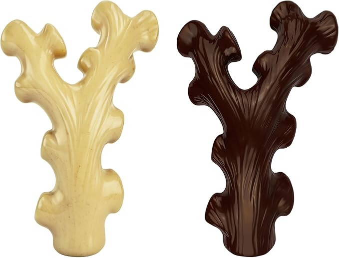 SIHRMIU Dog Chew Toys for Aggressive Chewers, 2 Pack, for Medium/Large Breed, Tough Almost Indestructible Dog Bones for Teeth Cleaning, Training, Boredom and Stimulating