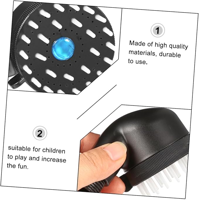 Pet Shower Sprayer Dog Bathing Tool with Massage Brush Flexible Cleaning Accessory for Easy Pet Grooming Skid Design Durable Hose