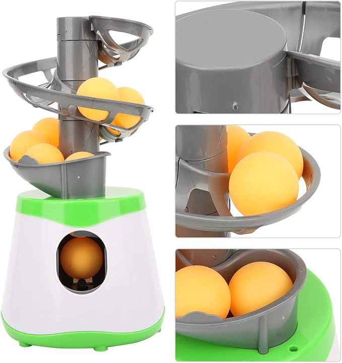 CHICIRIS Table Tennis Robot, Machine, Portable Table Tennis Trainer Ball Automatic Launcher Training Machine
