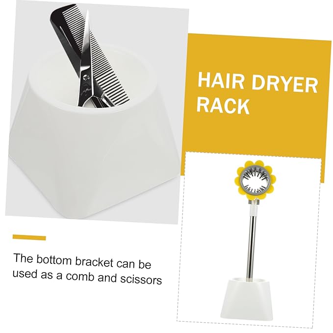 Pet Hair Dryer Holder Hair Dryer Rack Floor-standing Bracket Easy to Install Suction Cup Random Color