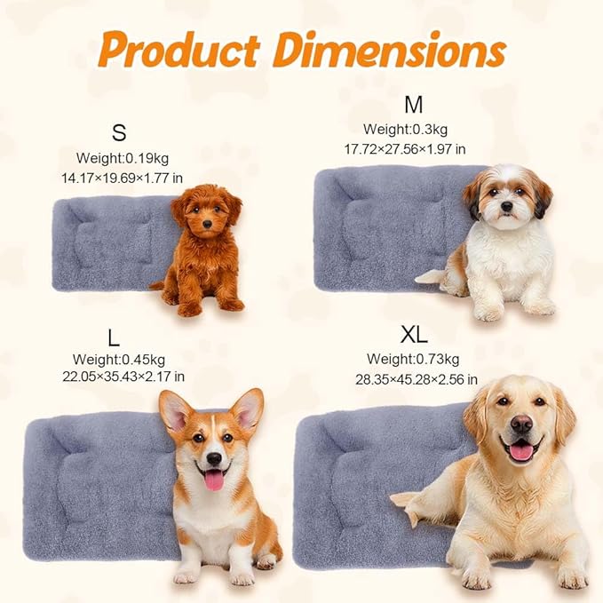 hoehew Self Warming Cat Bed, 2026 Upgraded Extra Soft Pet Heating Pad, Anti-Slip Thick Thermal Dog Mat for Indoor Outdoor, Washable Blanket Pet Supplies for Small Medium Dogs Cats (Brown, Small)