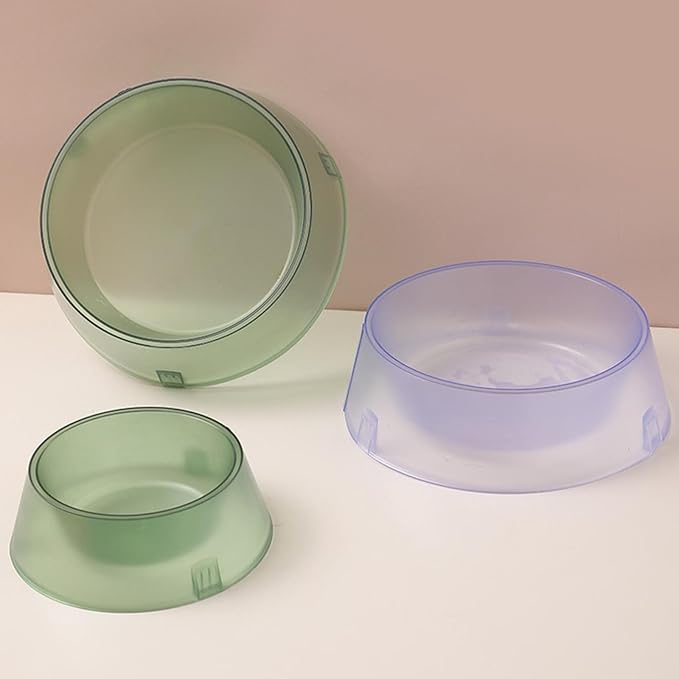 Pet Bowl Super Large Anti-Tipping Anti-Slip Design Heavy Duty Thickened Spill-Proof Food and Water Dish with Wide Base Tip-Proof Eco Friendly BPA Free Premium Pet Feeder for Cats and Dogs (Purple)