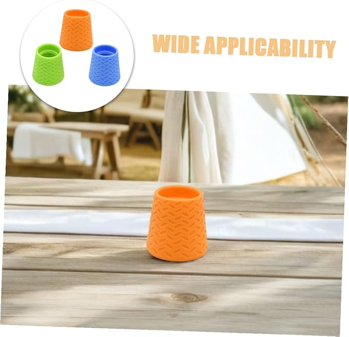 Luxshiny 3pcs Portable Dog Shower Sprayer Kit Soft Silicone Pet Bathing Tool for Outdoor Cleaning Travel-Friendly Compact Design in Orange Blue Green