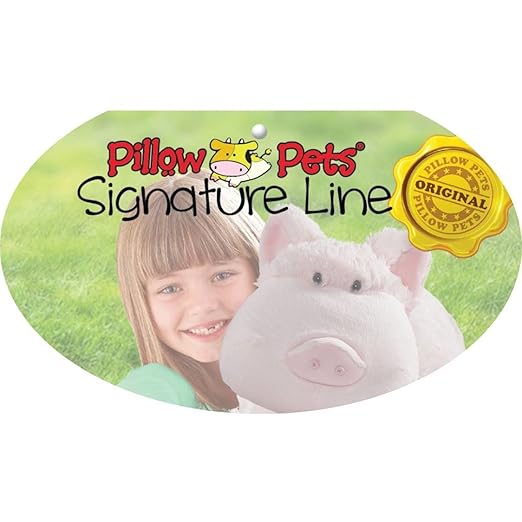 Pillow Pets Originals, Wiggly Pig, 18" Stuffed Animal Plush Toy