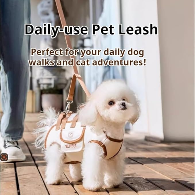 6-in-1 Hands Free Pet Carrier Backpack for Dogs & Cats - Convertible Shoulder Sling, Leash & Lift Harness, Portable Breathable Design Small Dog Carrier Slings for Puppies, Yorkie (4-8 lbs)