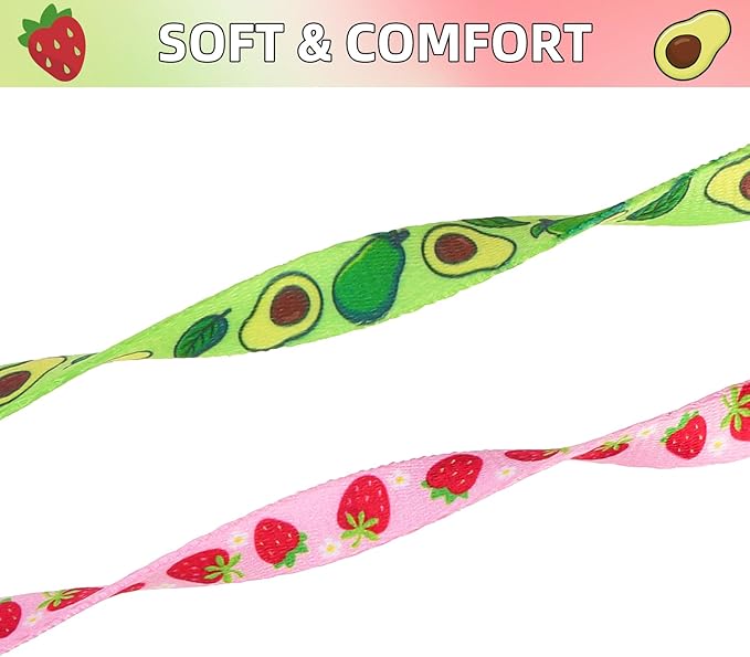 PUPTECK Cat Collar Breakaway with Bells, Kitten Collar Outfit Adjustable for Girl Boy Small Pet Puppy Bunny, Cute Costume Accessory with Safety Release Buckle (Fruit)
