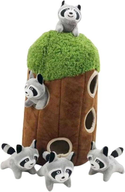 6Pcs/Set Interactive Squeaky Hide & Seek Activity Plush Soft Dog Toy Stuffing Burrow Optional Animal Plush Christmas Dog Toys for Christmas