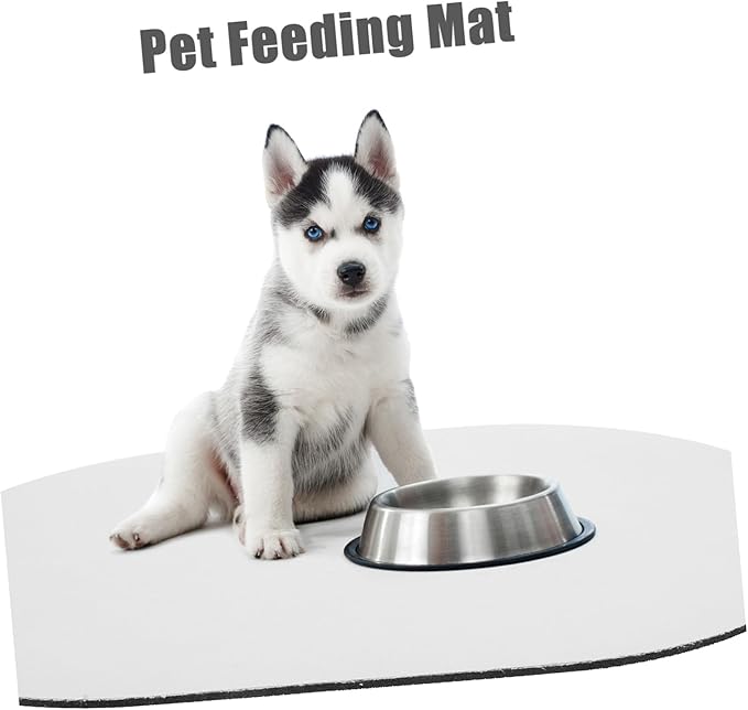 Insulated Dog Mat for Feeding with Diatomite Material, Quick Dry and Non-Slip Pet Feeding Mat for Food and Water Bowls, Floor Protecting Placemat for Dogs