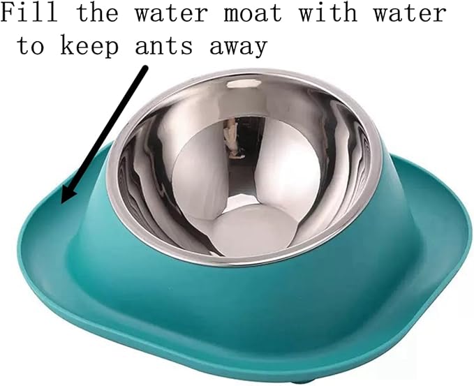 No Spill Cat Bowl Ant Proof Cat Dish for Kitten Pet Dog Small Animals Yellow S