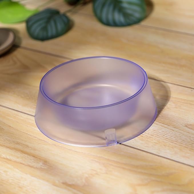 Pet Bowl Super Large Anti-Tipping Anti-Slip Design Heavy Duty Thickened Spill-Proof Food and Water Dish with Wide Base Tip-Proof Eco Friendly BPA Free Premium Pet Feeder for Cats and Dogs (Purple)
