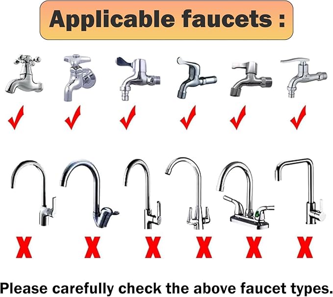 5m/16.4ft Sink Spray Hose Portable Faucet Sprayer Garden, Shampoo Sprayer Handheld Shower Head Spray Hose for Pets, Bathing Baby, Washing Hair, Rinsing Vegetables
