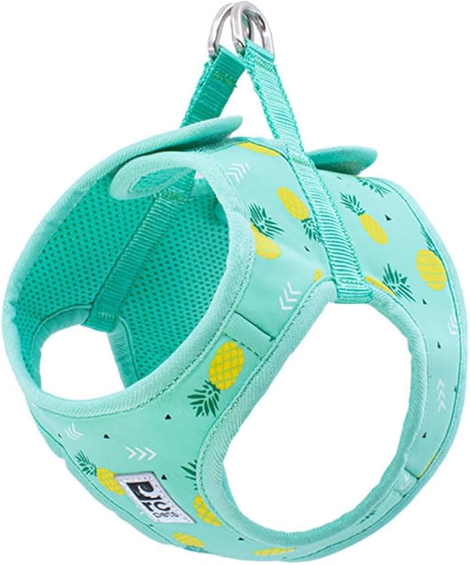 RC Pet Products Cirque Soft Walking Step-in Dog Harness, Pineapple Parade, XX-Small