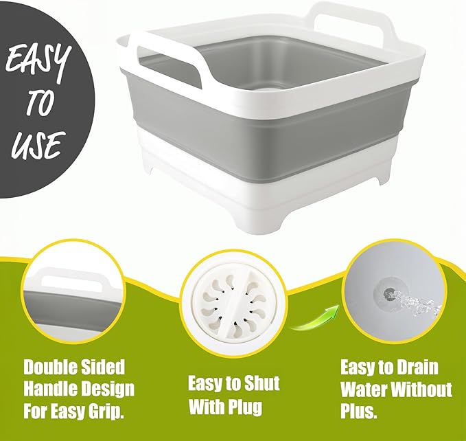 Collapsible Cat Puppy Bath Tub: Portable Small Dog Bathtub, Shampoo Brush & Toothbrush Set - Pet Shower Tub for Chihuahua, Yorkie, Pomeranian, Bichon, Maltese, Shih Tzu, Toy Poodle & Boston Bathing