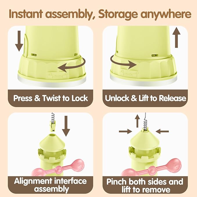 Interactive Cat Toys for Indoor Cats, 2-in-1 Handheld/Suction Cup cat Teaser, Comes Yarn Ball Accessories, can be Used as a cat Toy to Help Cats Exercise and Relieve Boredom and Anxiety