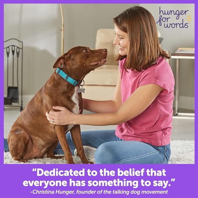 Hunger for Words Talking Pet Button Mat - 1pc Talking Dog Button Mat, Talking Dog Button Storage, Single Mat Holds Up to 6 Buttons (Buttons Sold Separately) (Pack of 2)