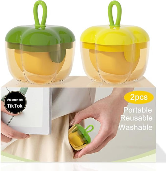 2 Pieces Portable Mini Lint Rollers for Dog Cat Hair, Washable Hair Remover for Cleaning Various Dust and Debris, Sticky Roller Reusable Lint Remover for Travel, Eco-Friendly Compact Design
