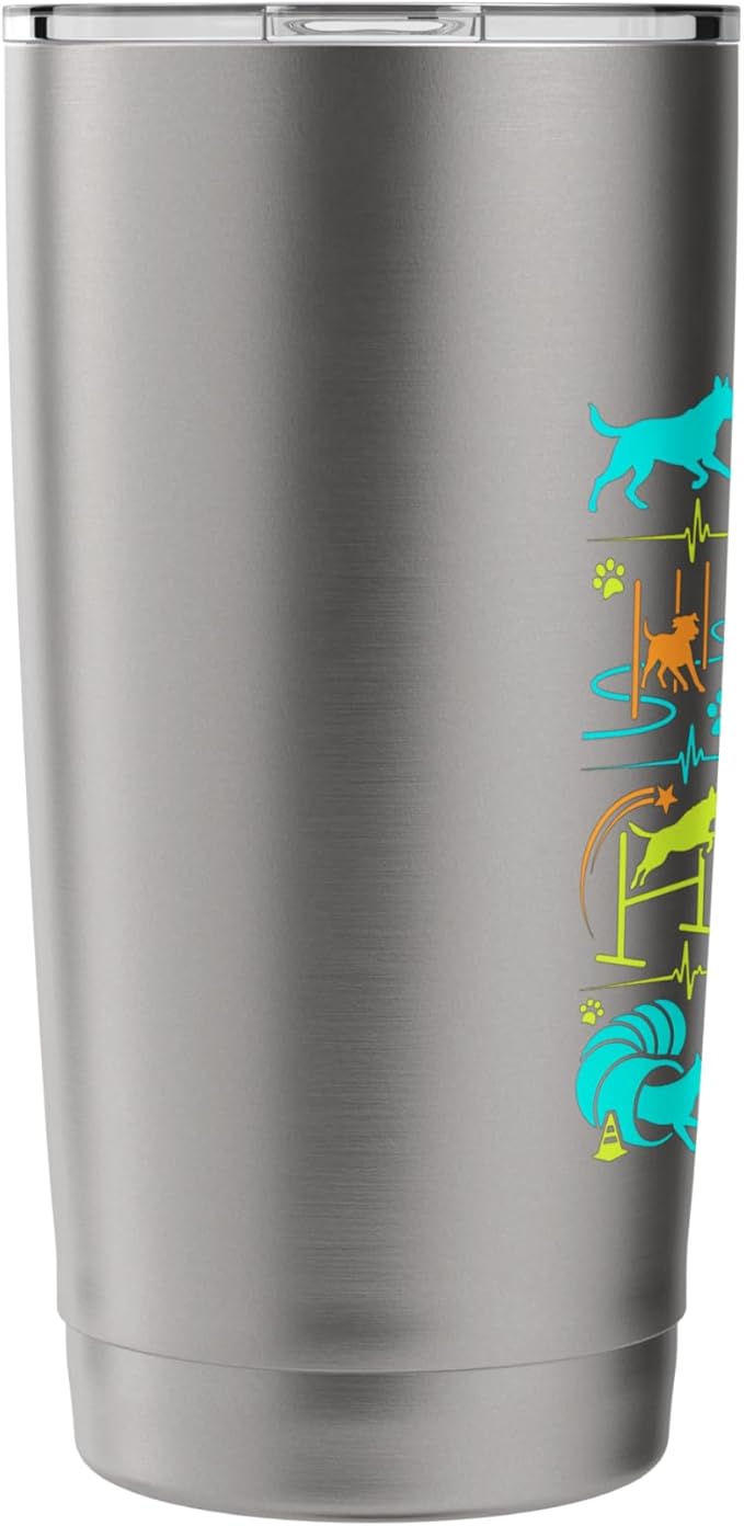 Run Weave Jump Tunnel Dog Agility Stainless Steel Insulated Tumbler
